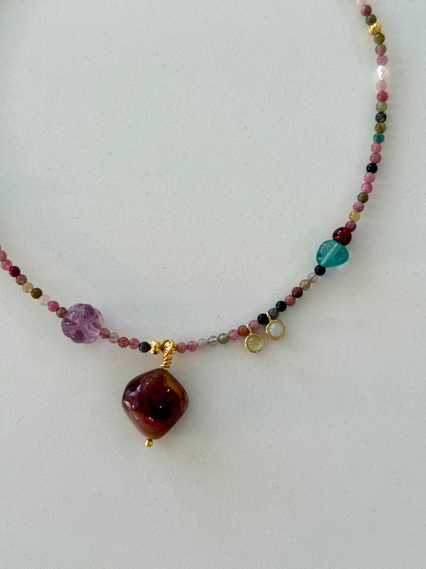 Tourmaline Nugget Necklace