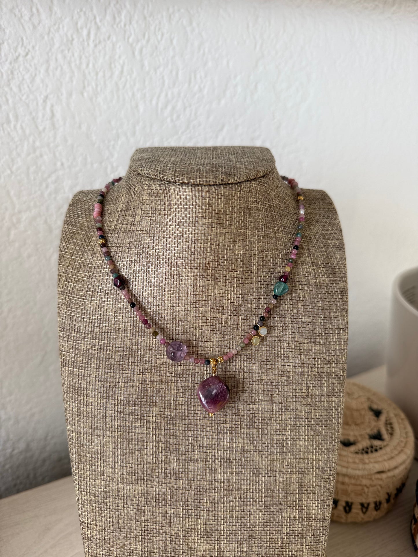Tourmaline Nugget Necklace