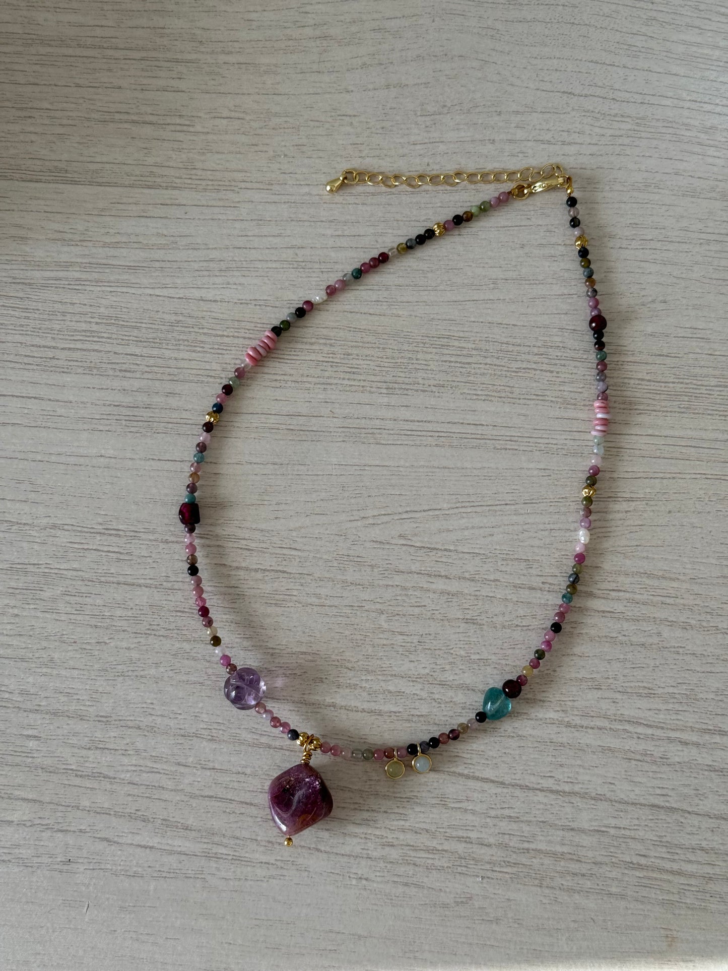 Tourmaline Nugget Necklace