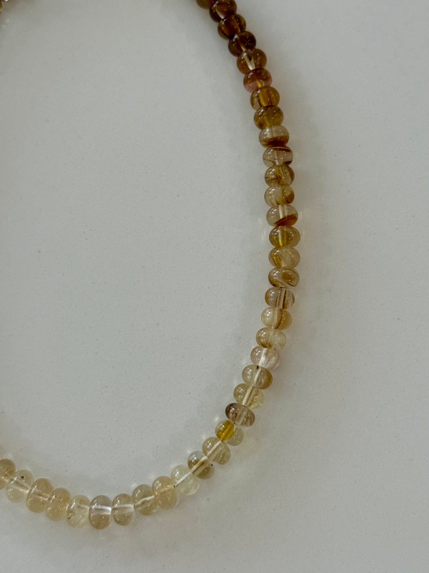 Ombre Clear and Smokey Quartz